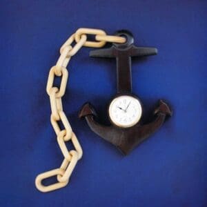 Anchor Clock and Wooden Chain